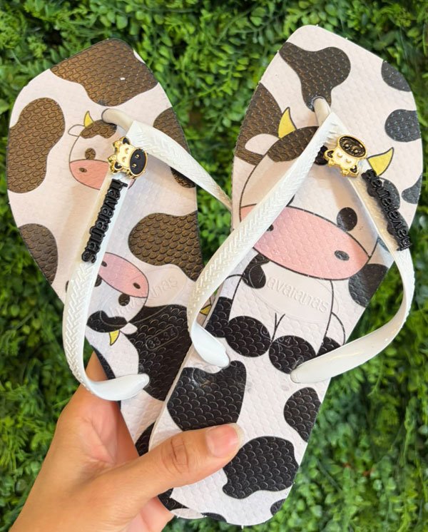 havaianas decorada Vaquinha