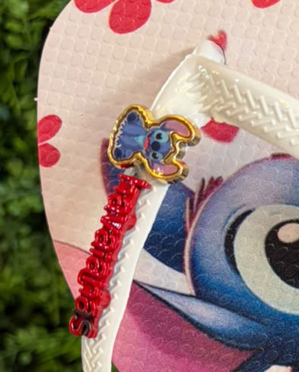havaianas decorada stitch love